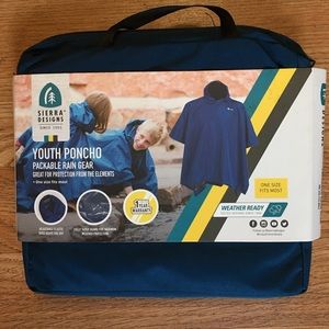 Sierra Designs Youth Poncho, Packable, Unisex